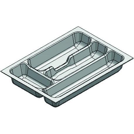 Agoform Besteckeinsätze Standard, Besteckkasten, Grau