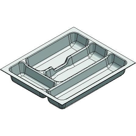 Agoform Besteckeinsätze Standard, Besteckkasten, Grau