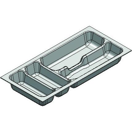 Agoform Besteckeinsätze Standard, Besteckkasten, Grau