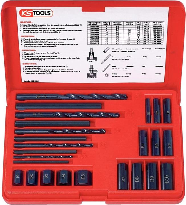 Actual product image KS Tools Thread extracting set, 25 pcs.