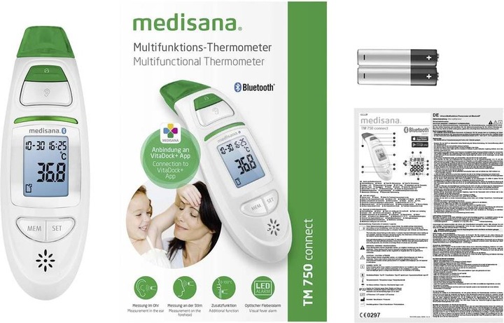 Immagine prodotto Medisana TM 750 (Auricolare, Fronte, Senza contatto)