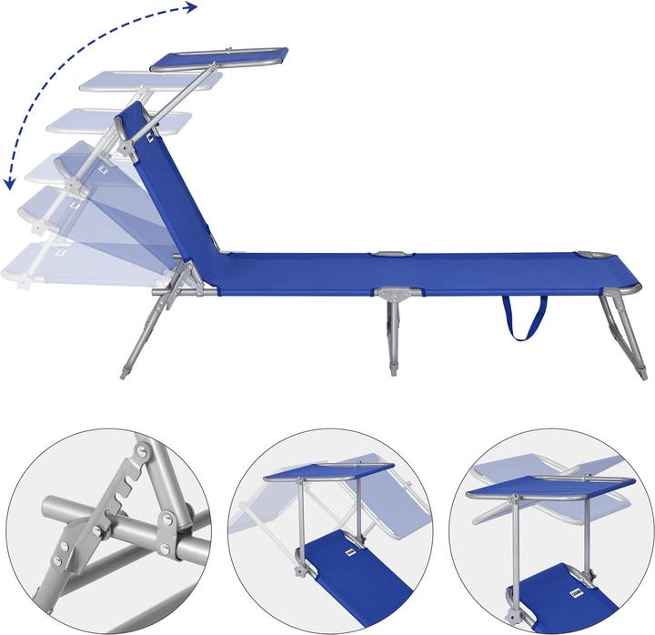 Produktbild Casaria 2x Klappliege Hawaii (195 cm)