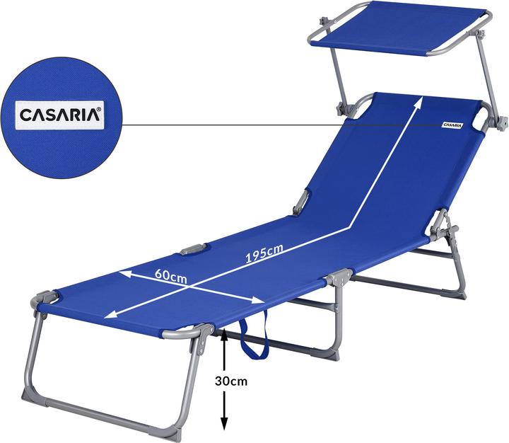 Produktbild Casaria 2x Klappliege Hawaii (195 cm)