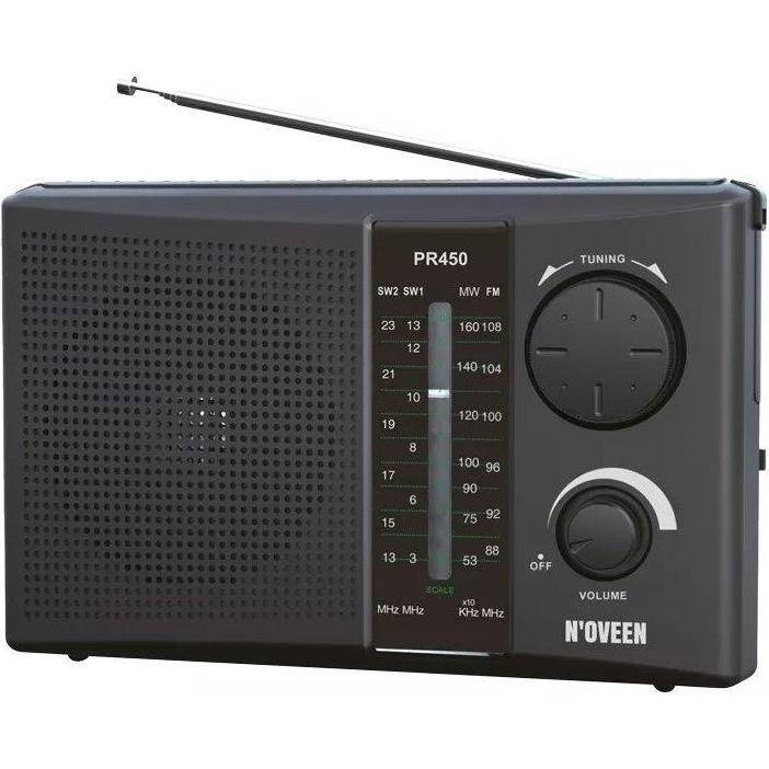 Thumbnail - Noveen Portable radio N'oveen PR450 Black (FM, MW), Radio, Schwarz
