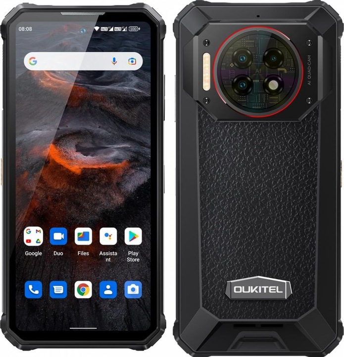 Produktbild Oukitel WP19 Pro -puhelin, 256/24 Gt, musta (256 GB, Schwarz, 6.80", Dual SIM, 64 Mpx, 4G)