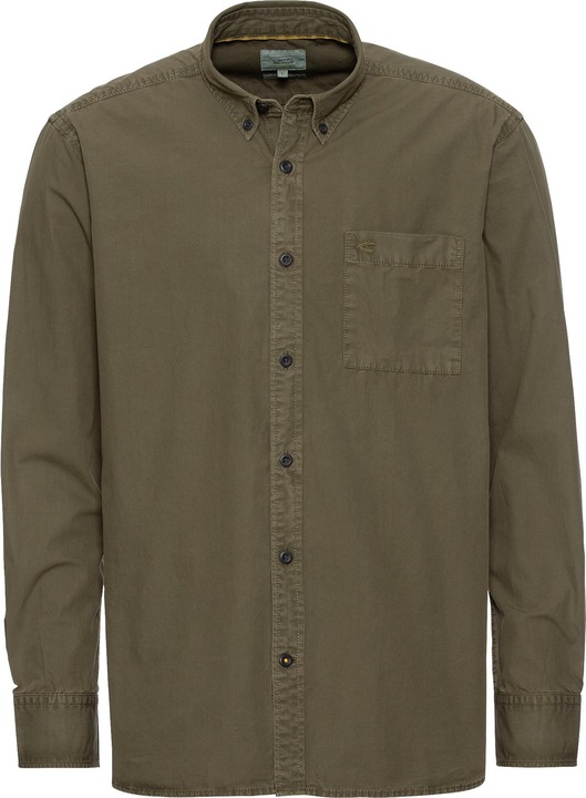 Camel Active Langarm Hemd aus reiner Baumwolle