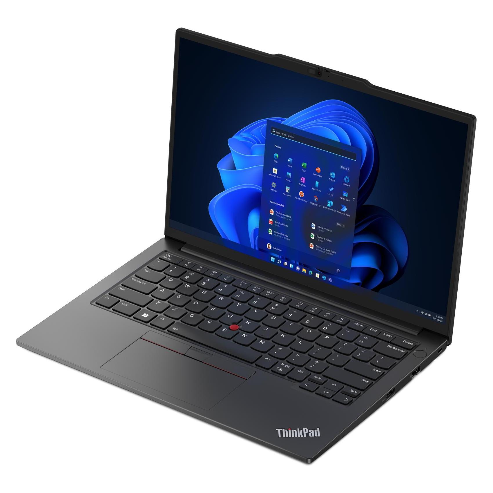 Lenovo ThinkPad E14 Gen 5 (14", 256 GB, 8 GB, DE, Intel Core i5-1335U), Notebook, Schwarz