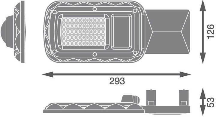 Produktbild Osram LED gatvės apžiūra URBAN LITE S 30W 840 IP65 GY 4058075678019 (3450 lm, IP65)