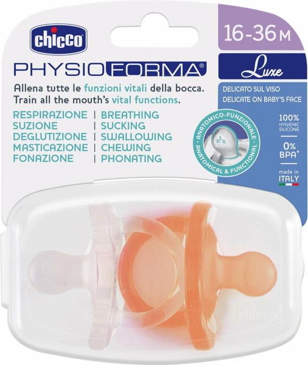 Productafbeelding Chicco 00073035310000 Smoczek PHYSIOFORMA LUXE 16-36M. POM 2szt. (2 x, 16 - 36 M.)