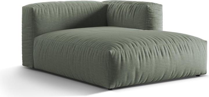Image du produit Micadoni Chaise longue modulable droite, "Martina", 1 Place, 176x123x75 Fabriqué en Europe (Recamière)