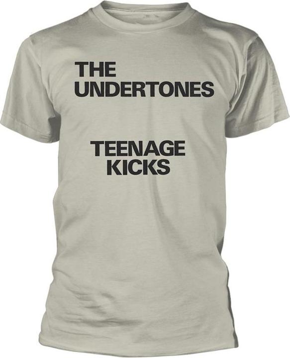 Actual product image The Undertones Unisex Adult Teenage Kicks Text T-Shirt (L)
