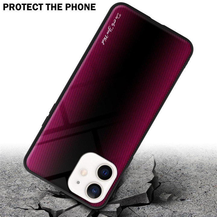 Productafbeelding Cadorabo TPU gestreepte glasplaat (Apple iPhone 12 mini)