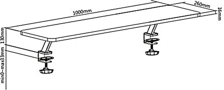 Image du produit Ergo Office Support de table pour écran, à visser, 13"32", max. 20 kg, ER-409
