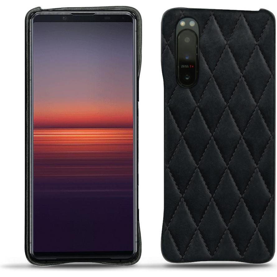Noreve Lederschutzhülle (Sony Xperia 5 II), Smartphone Hülle, Schwarz