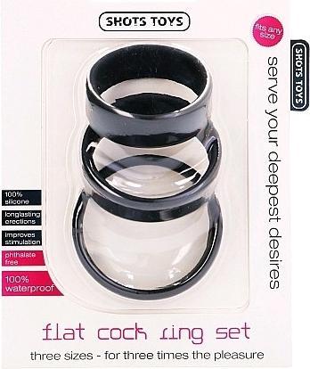 Produktbild Doc Johnson Flat Cock Ring Set (4 cm)