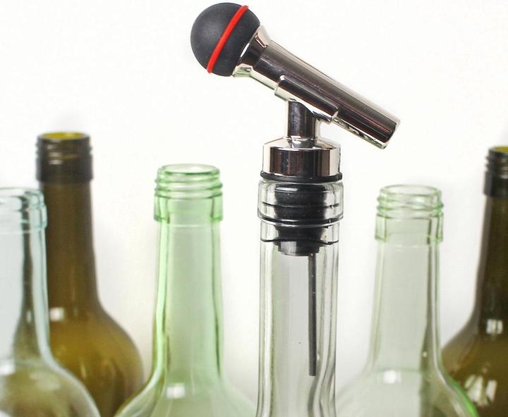 Immagine prodotto Winkee Marchi per bevande - Tappo per bottiglia e versatore per microfono