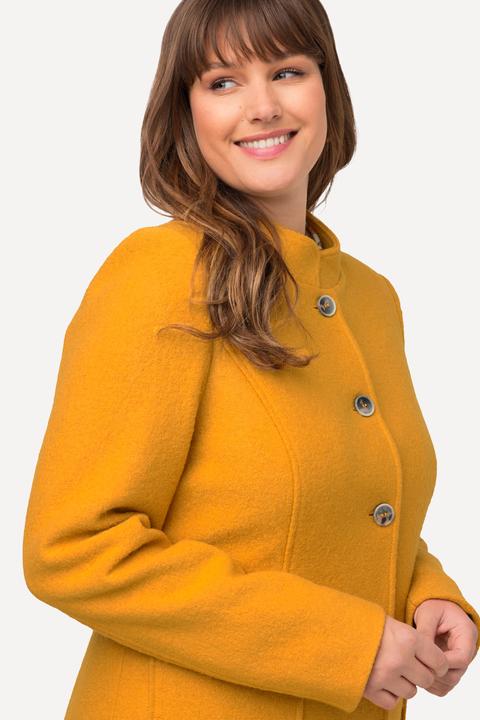 Actual product image Ulla Popken Boiled Wool Princess Seam Jacket (50)
