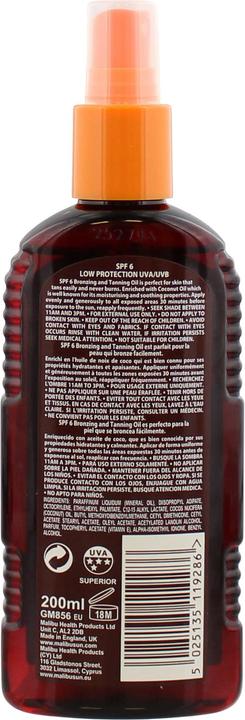 Produktbild Malibu Bronzing Coconut Sunbading Oil (Sonnenöl, Bis SPF 10, 200 ml)