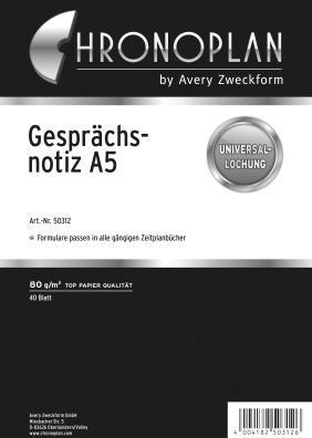 Image du produit Chronoplan Note de conversation (A5)