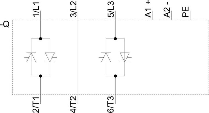 Produktbild Siemens 3-phasiges Halbleiterschütz 3RF24 3RF2440-1AB45