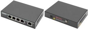 Produktbild Digitus 4-Port Gigabit 4PPoE Extender, 802.3at, 60 W (5 Ports)