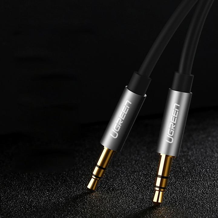 Immagine prodotto Ugreen AV119 Cavo mini jack 3,5 mm AUX 2 m (nero) (2 m, Connettore da 3,5 mm (AUX))