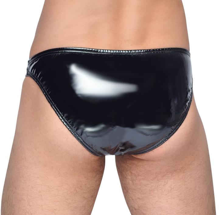 Actual product image Black Level Vinyl briefs (M)