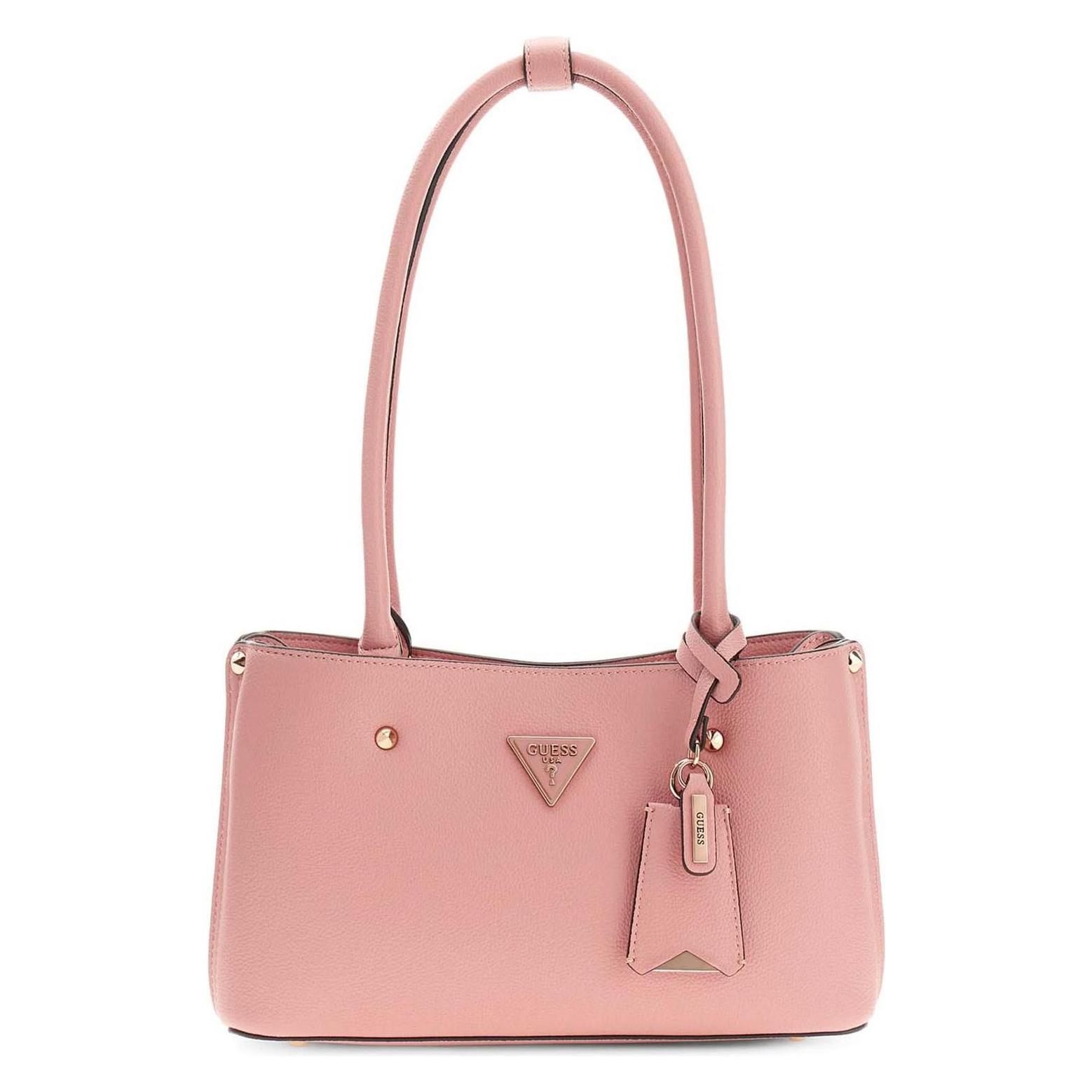 Guess, Damen, Handtasche, Meridian Ii Shoulder Satchel Bag, Rosa