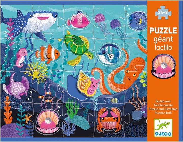 Actual product image Djeco Puzzle Tactilo Sea 32 pieces (32 pieces)