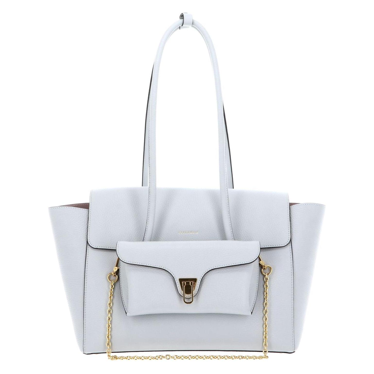 Coccinelle, Damen, Tasche, Shopper Dobble Beat, Grau
