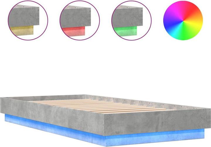 Actual product image vidaXL Bed frame with LED (100 x 200 cm)