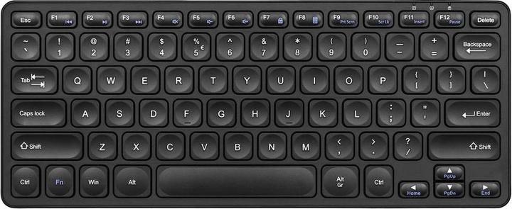 Actual product image Perixx PERIBOARD-416 EN, wired, USB mini keyboard with 4 hubs, black (DE, Cable)