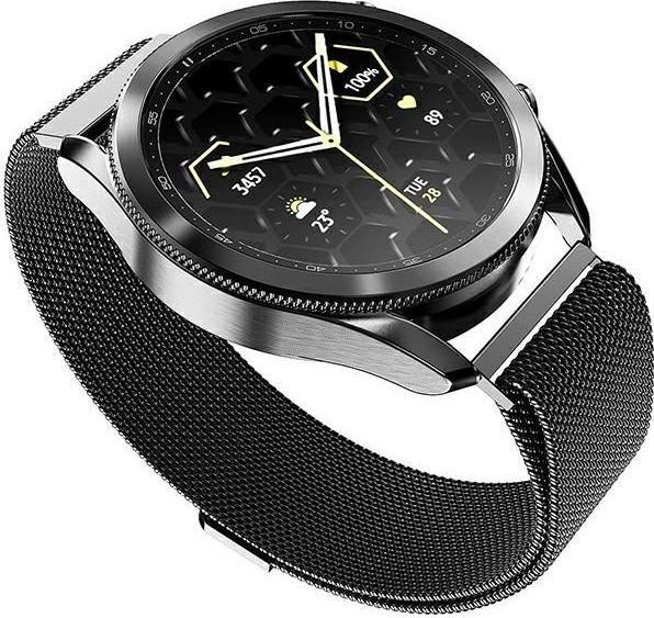 Actual product image pasek Mesh Apple Watch 42mm czarny/black (Stainless steel)