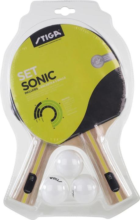 Actual product image Stiga TT racket Sonic Set