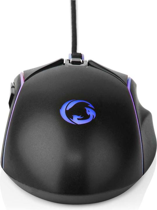 Actual product image Nedis Gaming Mouse | Wired | 800 / 1200 / 2400 / 3200 / 4800 / 7200 dpi | Adjustable DPI | Anz (Cable)