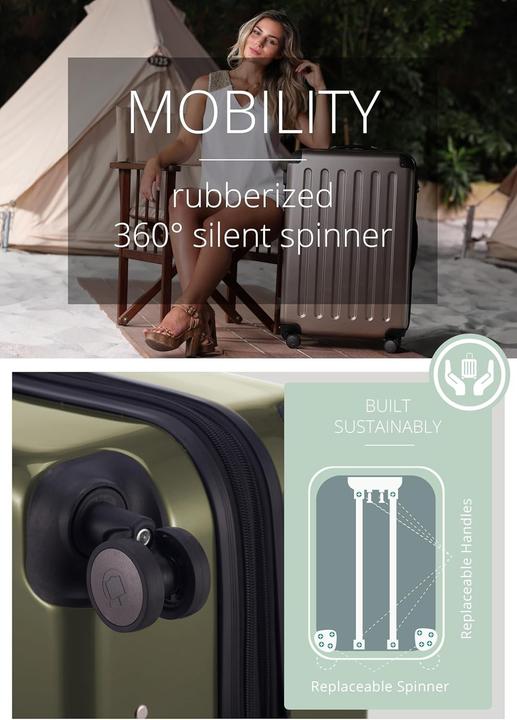 Actual product image Hauptstadtkoffer Expandable Hardshell Spinner Suitcase with TSA Lock