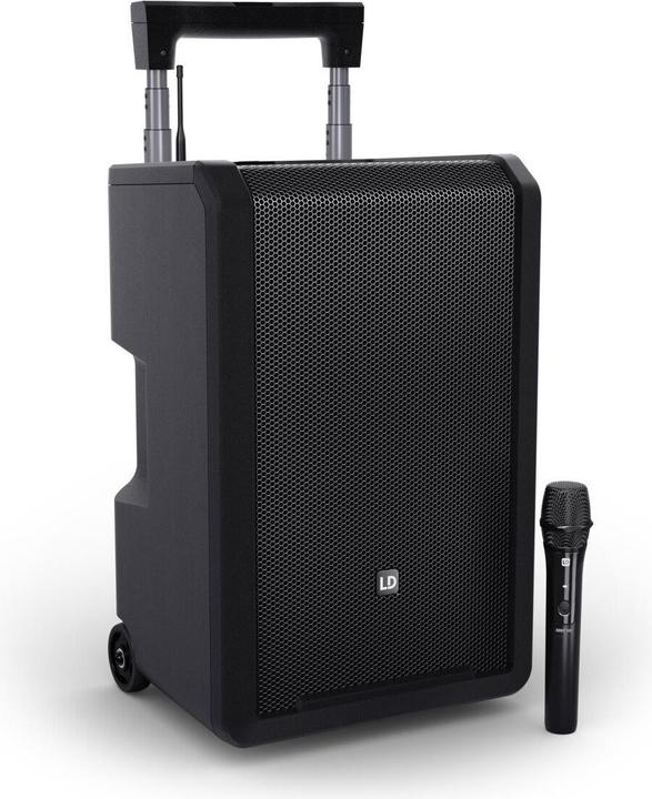 LD Systems ANNY® 10 HHD B5 - 10" Enceinte de sonorisation mobile Bluetooth® avec batterie, table de mixage et (Actif, 1x 80 W)