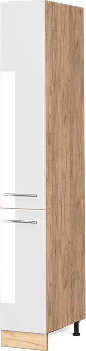 Goldkraft Eiche, Weiss, Weiss Hochglanz