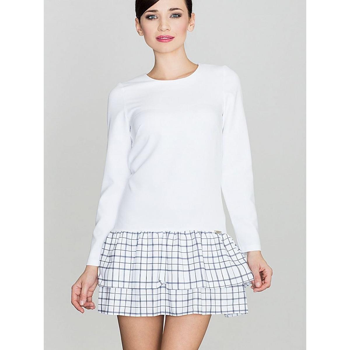 Lenitif, Damen, Kleider, Alltagskleid, Weiss, (XL)