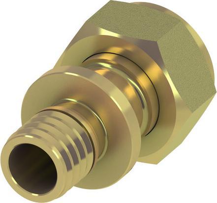 Actual product image TECE TECEflex screw connection, flat-sealing, standard brass (Pipe fitting)
