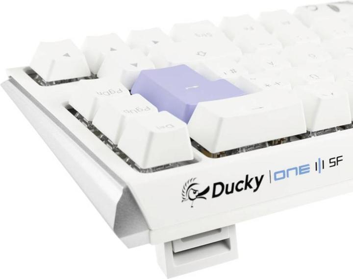Actual product image Ducky One 3 Classic Pure White SF Gaming Keyboard, RGB LED - MX-Black (DE, Cable)