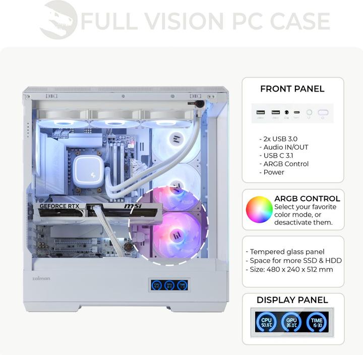 Produktbild Sedatech Ultimate Gaming PC - UCCW407I1I1HF (2000 GB, 32 GB, AMD Ryzen 5 7500F)