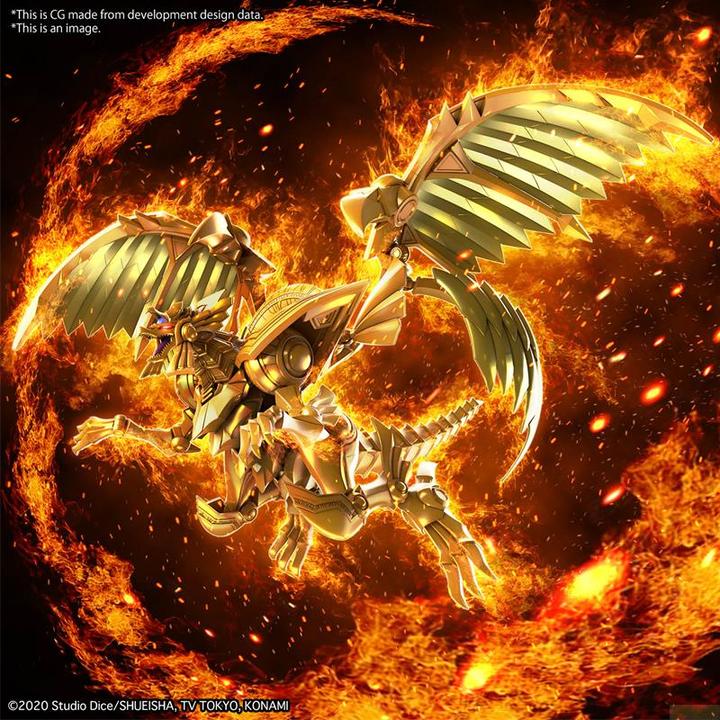 Actual product image Bandai YU-GI-OH! -Figure-rise stand. Amplified Winged dragon of Ra -Model Kit