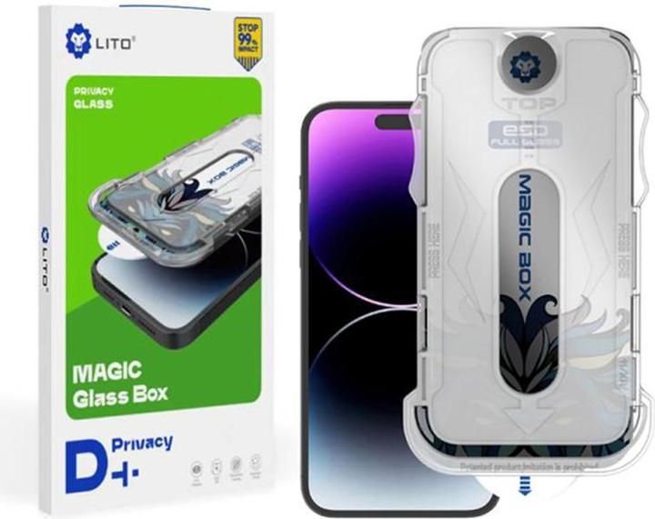 Actual product image Lito - Magic Glass Box D+ Tools - iPhone 15 Plus - Privacy (1 Piece, Apple iPhone 15 Plus)
