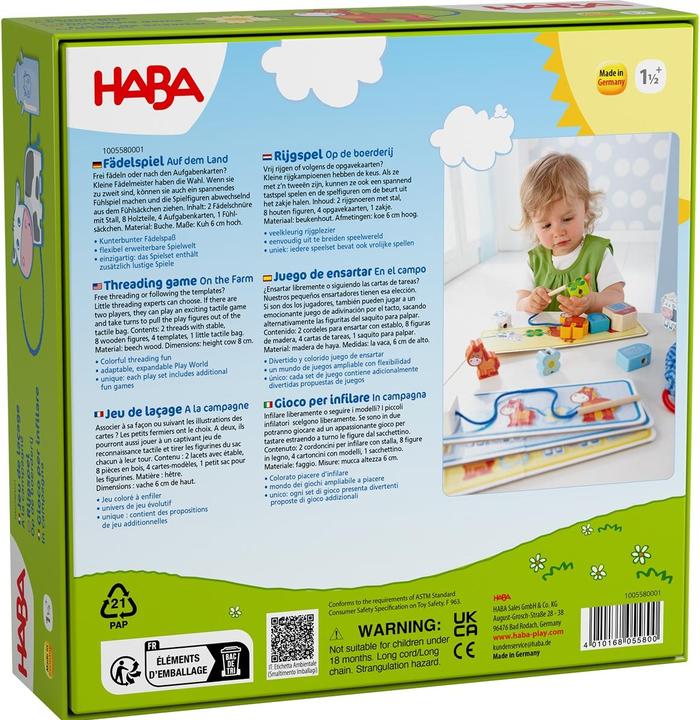 Produktbild Haba Fädelspiel Auf dem Land