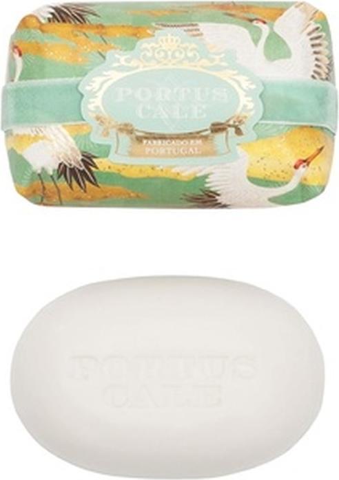 Portus Cale Duftseife Weisser Kranich 150g mit luxuriösen Düften von Yuzu, Vetiver und Mandarina (Handseife Nachfüllpackung)