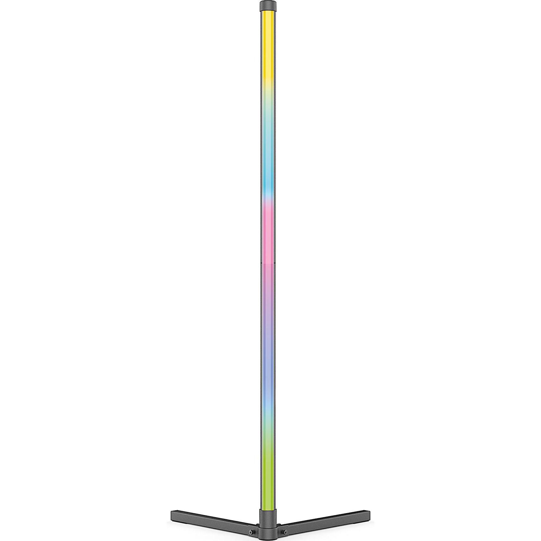 RealPower Light Stick 1 LED Standleuchte RGBIC,RC (Stableuchte), Dauerlicht, Schwarz