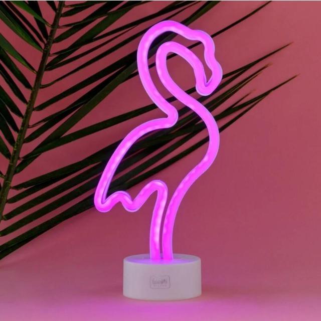 Image du produit Legami Lampe LED avec effet néon - Flamingo