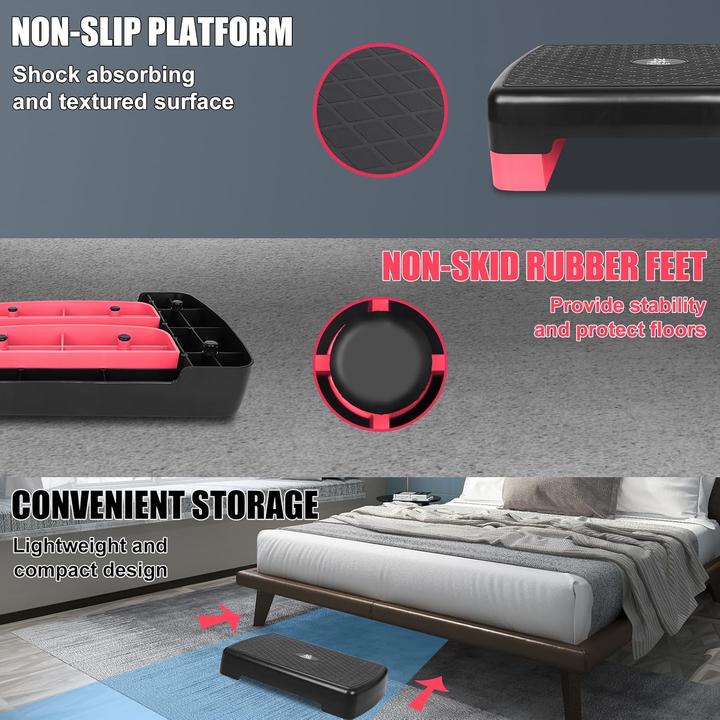 Image du produit Funjepe Höhenverstellbarer Aerobic-Stepper