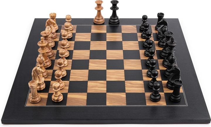 Image du produit Philos Schachset - Schwarz Olive Deluxe - Feld 50 mm